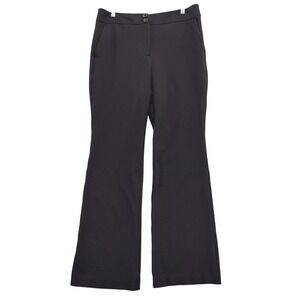 Talbots Black Flare Bootcut Dress Pants Women's Size 10 Fabric Knit Italy